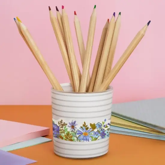 Wrapables Landscape Floral Metallic Gold Foil Washi Tape, 30mm x 3M image {11}