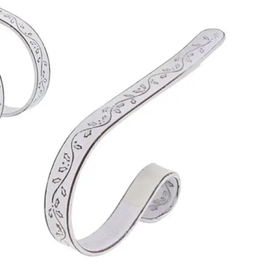 Original MantleClip Holly Whitewash: Secure Stocking Hooks for Mantel, Holds 10 lbs, 4-Pack image {2}