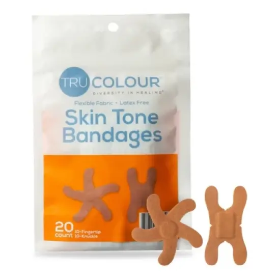 TruColour Skin Tone Shade Knuckle Bandages, Brown image {7}