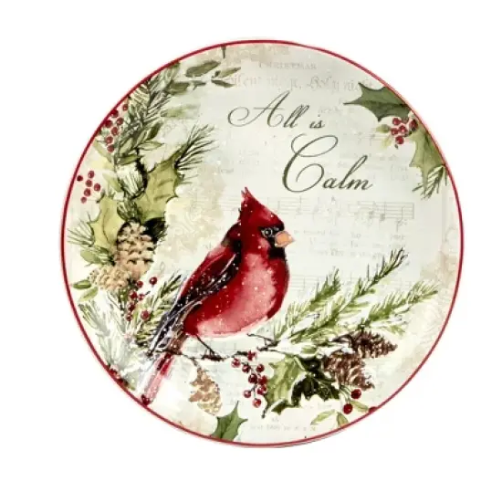 Set of 4 Silent Night Dining Dessert Plates - Certified International image {3}