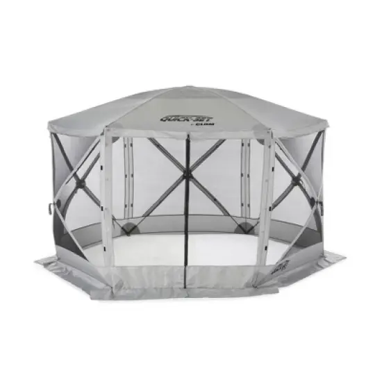 CLAM Quick-Set Escape 11.5' x 11.5' Portable Pop-Up Outdoor Camping Gazebo Screen Tent 6 Sided Canopy Shelter and Carry Bag with 6 Wind and Sun Panels image {3}