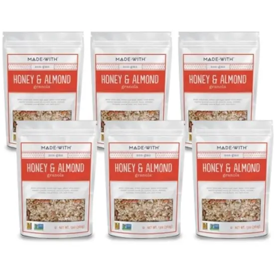 Made With Honey and Almond Granola - Case of 6/13 oz image {2}