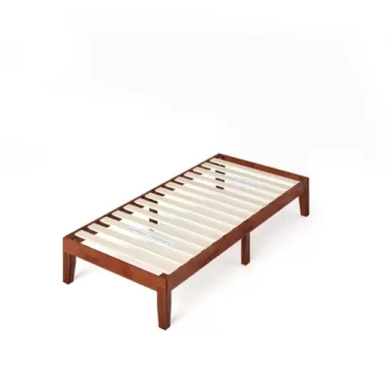 Wen Wood Platform Bed Frame Cherry - Zinus image {5}