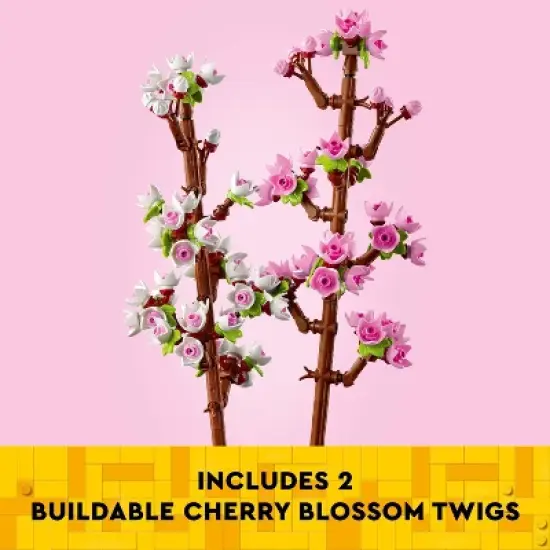 LEGO Flowers Celebration Gift, White and Pink Cherry Blossom 40725 image {2}