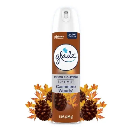 Glade Compressed Gas Aerosol Air Freshener - Cashmere Woods - 8oz image {13}
