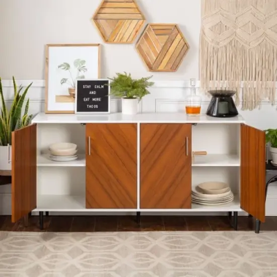 Angelo Modern Bookmatch 4 Door Sideboard - Saracina Home image {16}