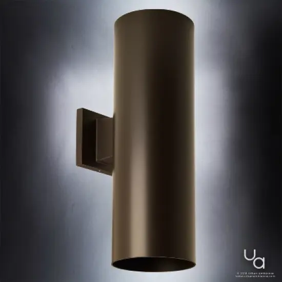 Urban Ambiance Luxury Contemporary Outdoor Wall Light,  18"H x 6"W,  Olde Bronze Finish, UHP1064 image {2}