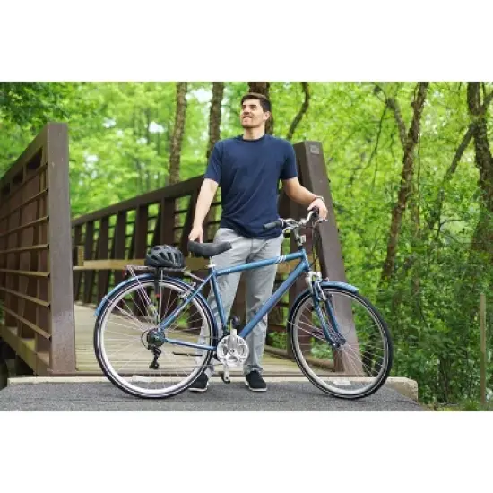 Kent Men's Ridgeway 700c/28" Hybrid Bike - Blue image {6}