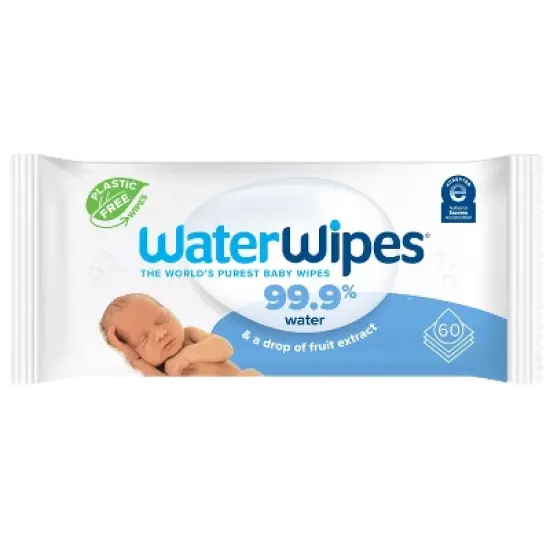 WaterWipes Plastic-Free Original Unscented 99.9% Water Based Baby Wipes - (Select Count) image {7}