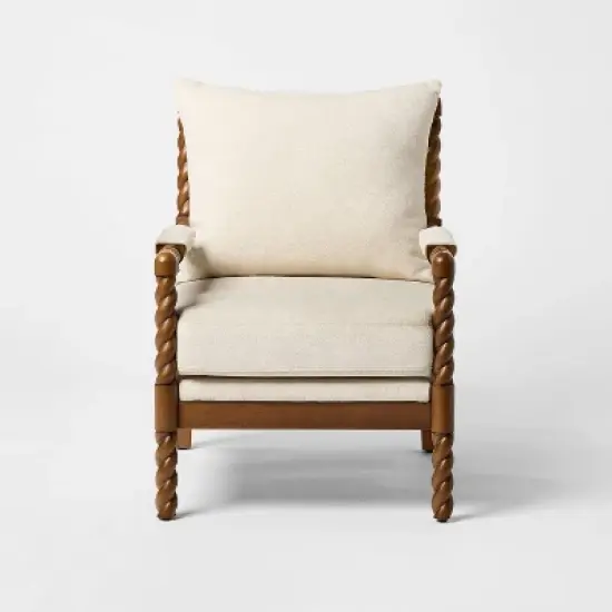 Braided Accent Chair Natural - Threshold&trade; designed with Studio McGee image {2}