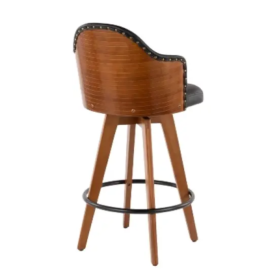 26" Ahoy Mid-Century Modern Counter Height Barstool - LumiSource image {3}