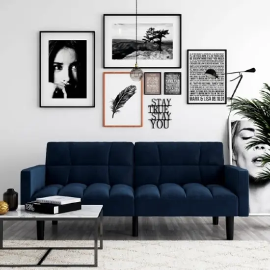 Holly Convertible Sofa Sleeper Futon with Arms - Room & Joy image {3}