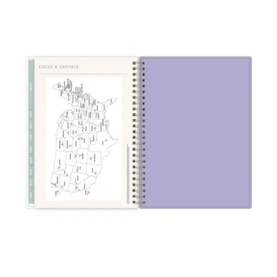 Blue Sky Brook Gossen Planner Notes Clear PET 5.875"x8.625" Weekly/Monthly Wirebound (12 Month) Rainbow Confetti Undated image {9}