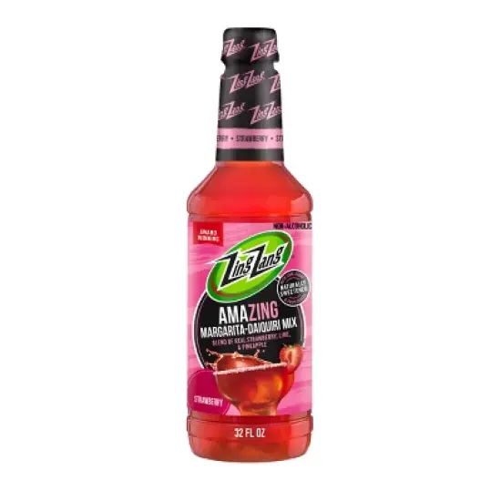 Zing Zang Strawberry Margarita Daiquiri Mix - 32 fl oz Bottle image {9}