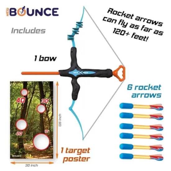 New Bounce Bow and Arrow Set for Kids and Adults image {1}