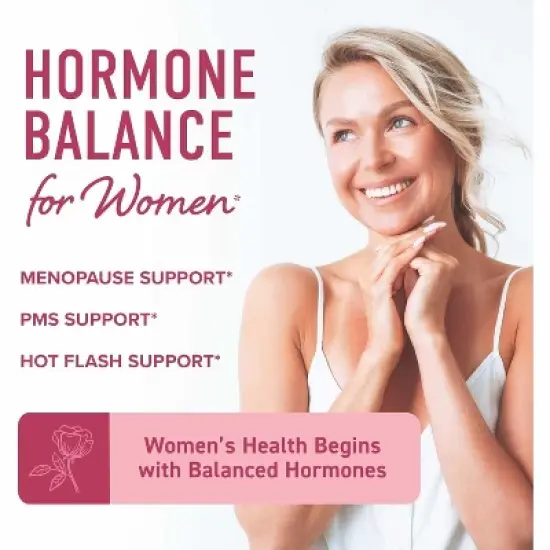 Women's Hormone Balance Liquid Drops, Menstrual Herbal Support for Menopause, Hot Flash, & PMS Relief, SMNutrition, 2 floz image {1}