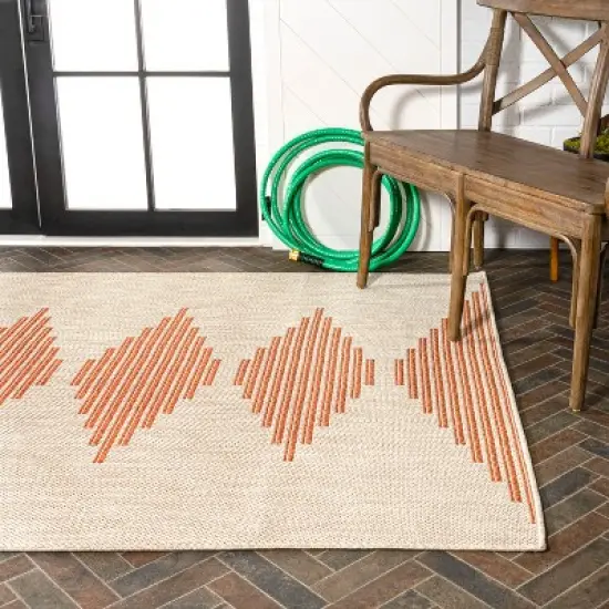 Vinales Diamond Stripe Indoor/Outdoor Area Rug - JONATHAN Y image {3}