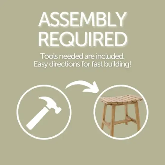 Nordic Teak Natural Shower and Bath Slatted Stool - Beige image {8}