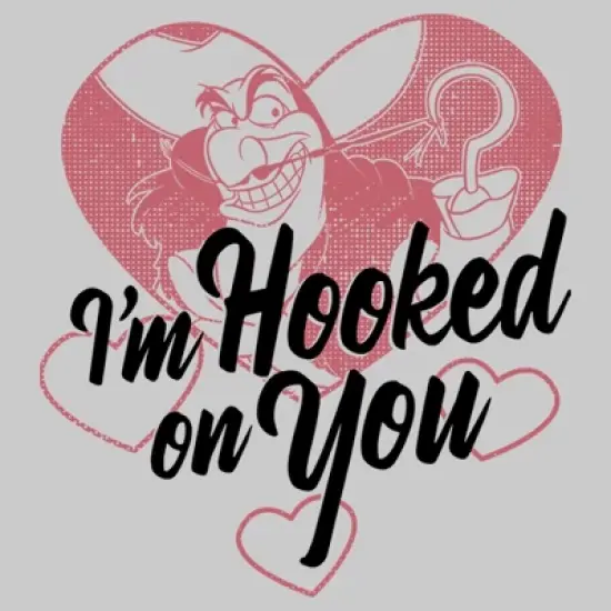Men's Peter Pan Valentine's Day Captain Hook I'm Hooked on You Sweatshirt image {1}