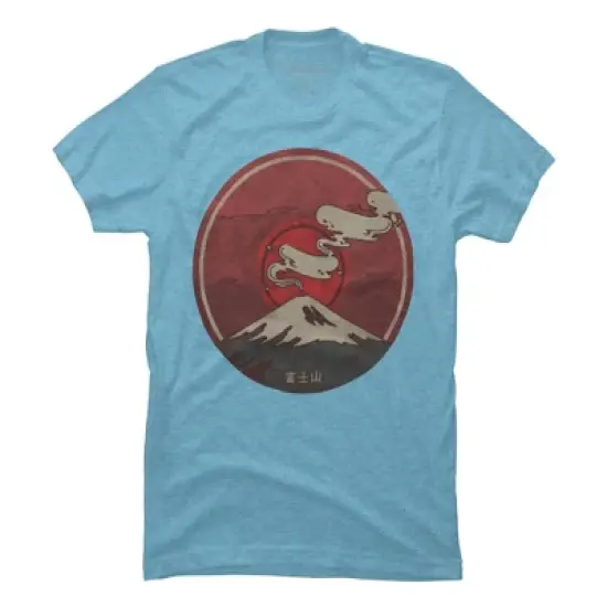 Men's Design By Humans Fuji By againstbound T-Shirt image {8}