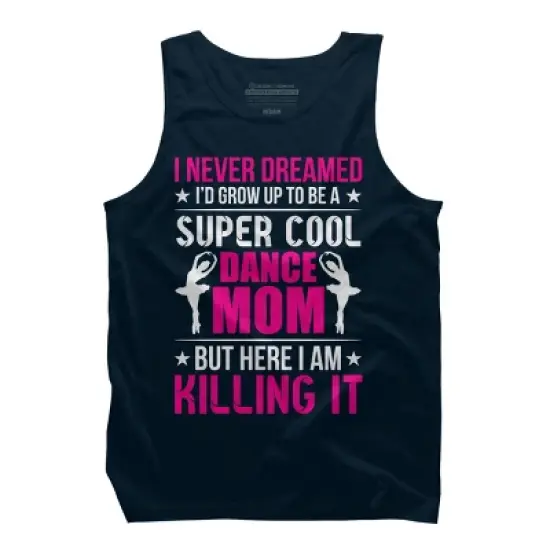 Men's Design By Humans Mother's Day Super Cool Dance Mom By OlaFami Tank Top image {4}