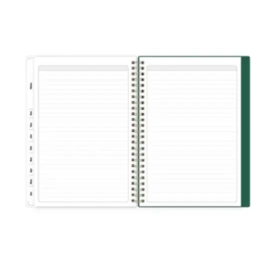 Blue Sky 5.875"x8.625" 2025-2026 Weekly/Monthly Wirebound Planner Smooth Frosted Sammie Green image {8}
