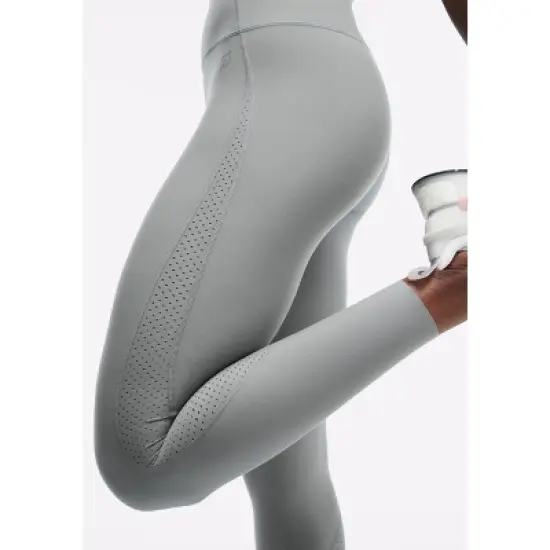 Peloton Women's Cadent Laser Perforated Legging, Sage Green image {7}