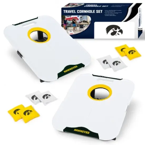 NCAA Iowa Hawkeyes All-Weather Travel Cornhole Set image {6}