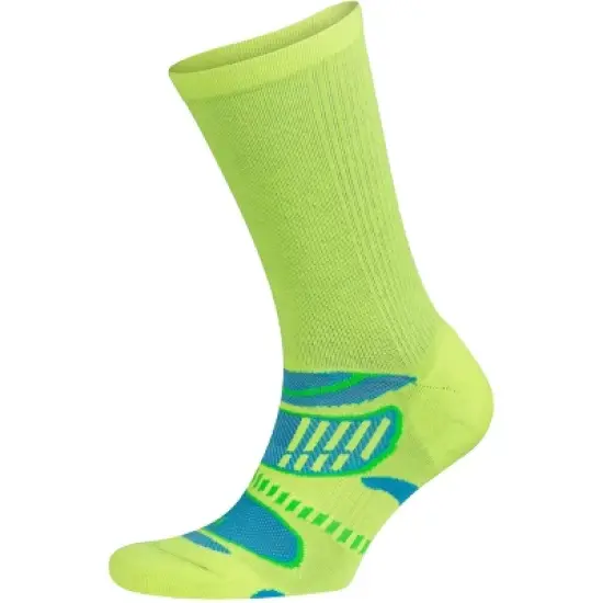 Balega UltraLight Crew Running Socks - Neon Lime/Ethereal Blue image {5}