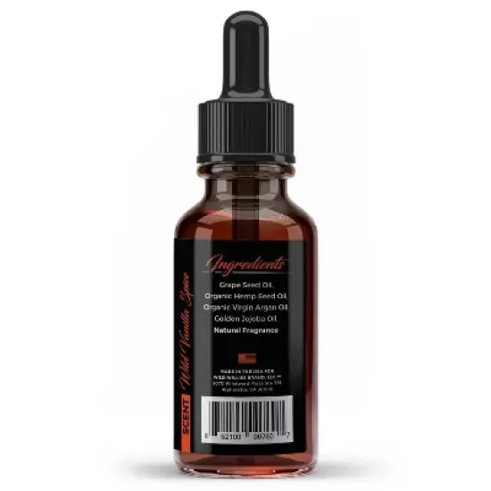 Wild Willies Hemp Beard Oil - Citrus/Vanilla Scent - 1 fl oz image {3}