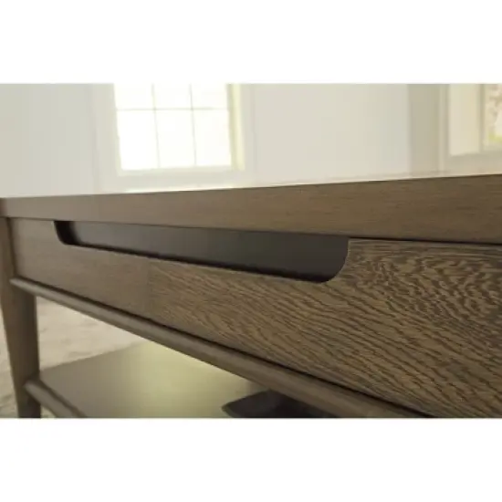 Signature Design by Ashley Roanhowe Rectangular 2 Drawer Coffee Table, Brown image {4}