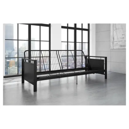 Henley Metal Arm Futon Frame Black Metal - Dorel Home Products image {13}