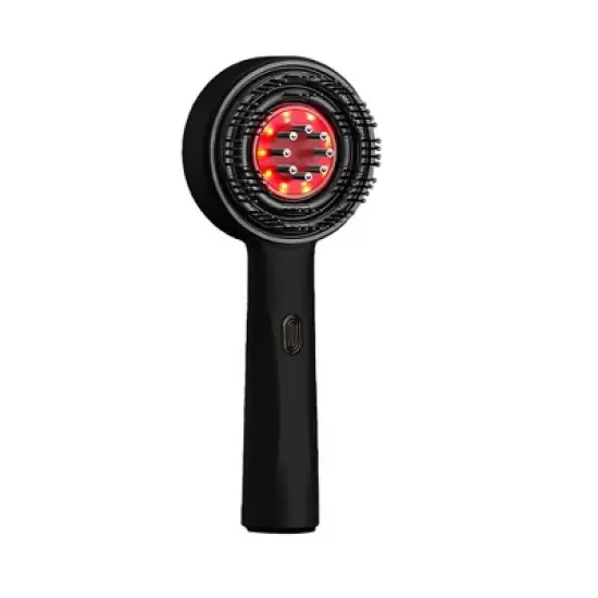 Oil Dispensing Massage Brush with Red Light Therapy image {4}