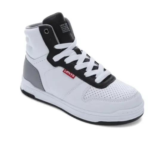 Levi's Kids Drive Hi Unisex Vegan Synthetic Leather Casual Hightop Sneaker Shoe image {7}