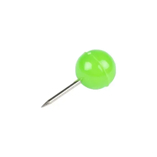 JAM PAPER Round Head Push Pins Lime Green 100/Pack (346RTLIGR) image {2}