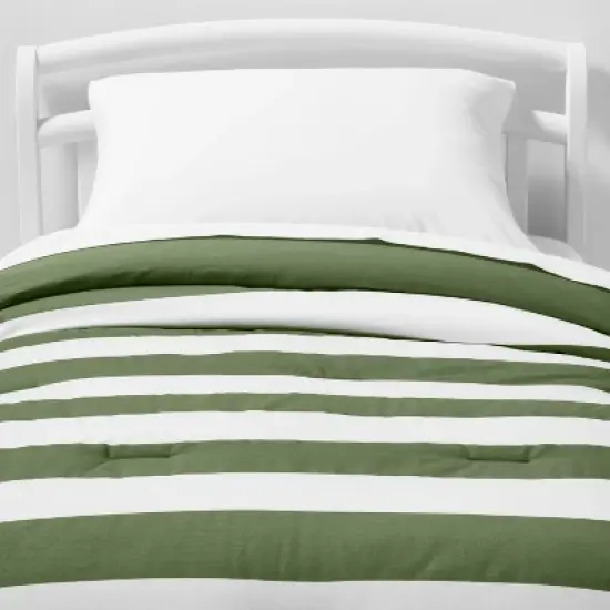 Toddler Rugby Striped Cotton Kids' Comforter - Pillowfort&trade; image {4}