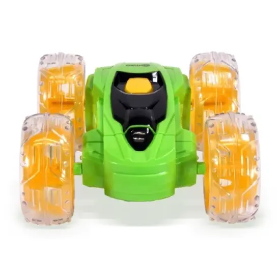 Contixo SC3 RC Flip Racer Stunt Car 2-pack Blue and Green image {10}