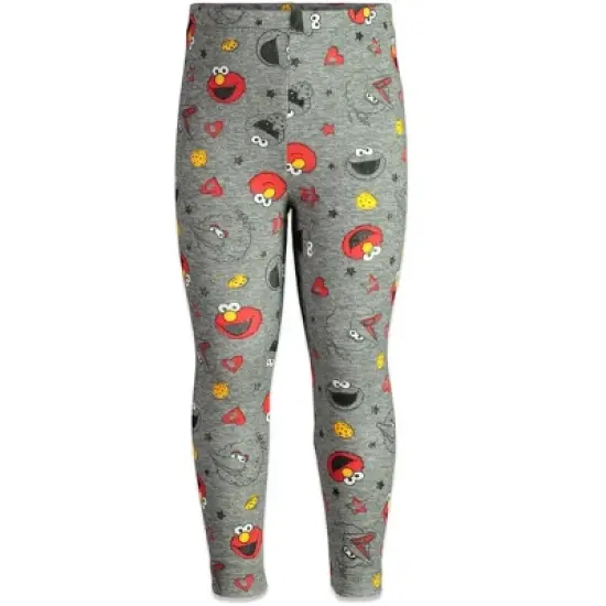 Sesame Street Big Bird Cookie Monster Elmo Baby Girls Pullover T-Shirt and Leggings Outfit Set Infant image {3}