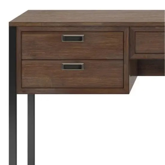 Brandt Desk Rustic Natural Aged Brown - WyndenHall image {3}