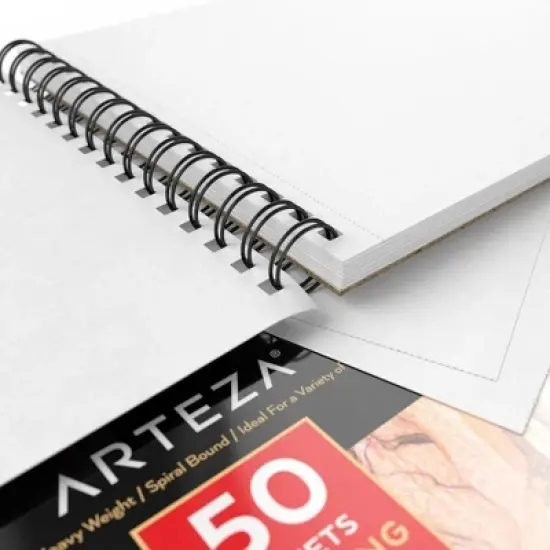 Arteza Paper Pad for Drawing or Sketching, 8x10", 50 Sheets image {2}