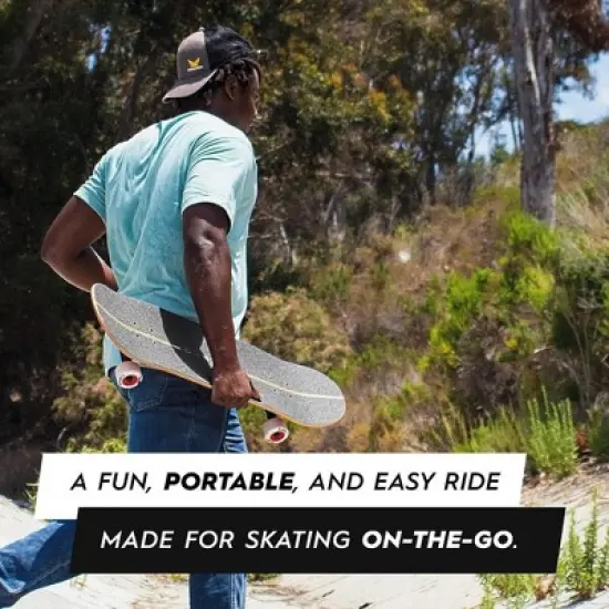 Magneto SUV Skateboards | Fully Assembled 31" x 8.5" Standard Size | 7 Layer Canadian Maple Deck with Skate Tool (SUV Natural) image {7}