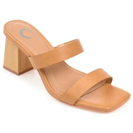 Journee Collection Womens Nolla Tru Comfort Foam Open Square Toe Block Heel Sandals image {11}