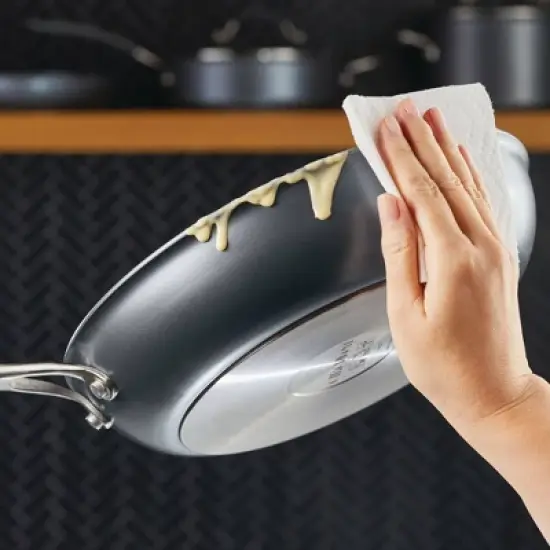 Circulon A1 Series with ScratchDefense Technology 12" Nonstick Induction Frying Pan Graphite image {3}