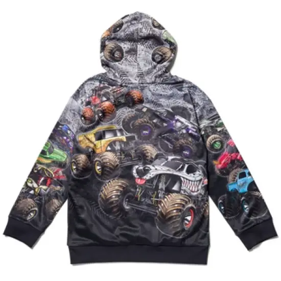 Monster Jam Maximum Destruction Son-uva Digger Earth Shaker Fleece Pullover Hoodie Toddler  image {3}
