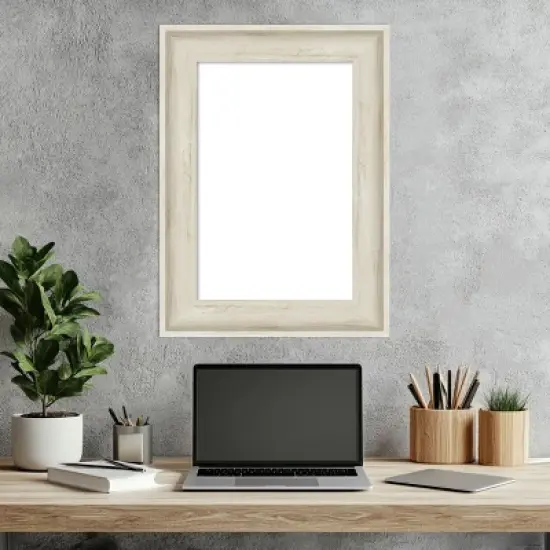 Amanti Art Regal Birch Cream Framed Dry Erase Magnetic Board image {6}