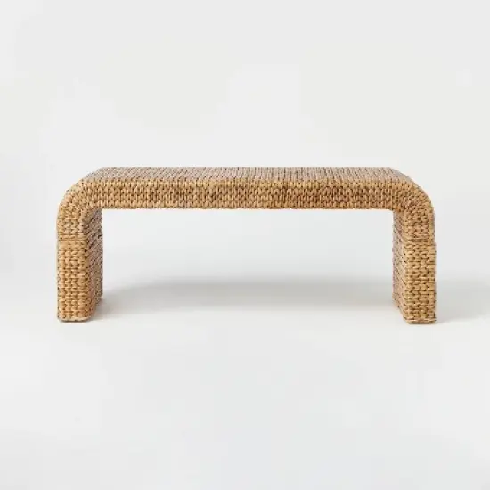 Shiffer Waterfall Woven Bench - Threshold&trade; designed with Studio McGee image {2}