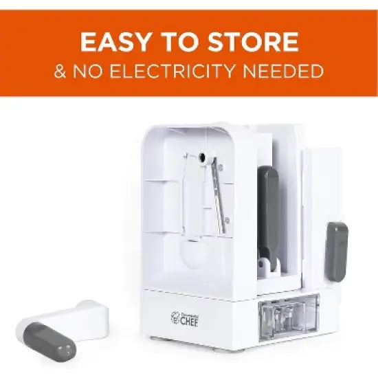 Commercial Chef Vegetable Spiralizer Zucchini Zoodle Noodles Maker Set with Four Blades image {5}