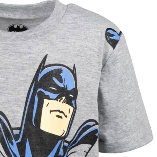 DC Comics Justice League Batman T-Shirt French Terry Shorts Grey  image {6}
