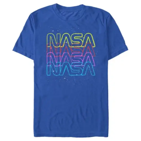 Men's NASA Rainbow Repeat Logo T-Shirt image {5}
