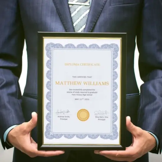 Best Paper Greetings 96 Sheets Certificate Paper for Printing with Navy Blue Floral Border, Printable Award Certificates, 8.5 x 11 In image {3}